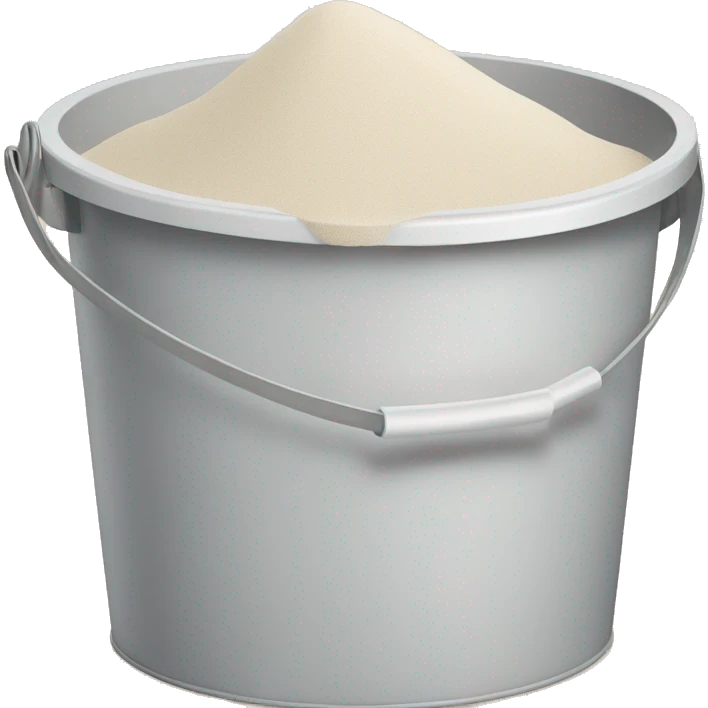 white sand in a pail emoji