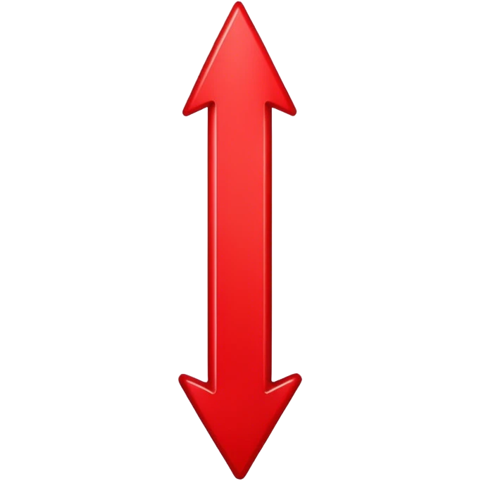short red decreasing down graph arrow going down not up. emoji