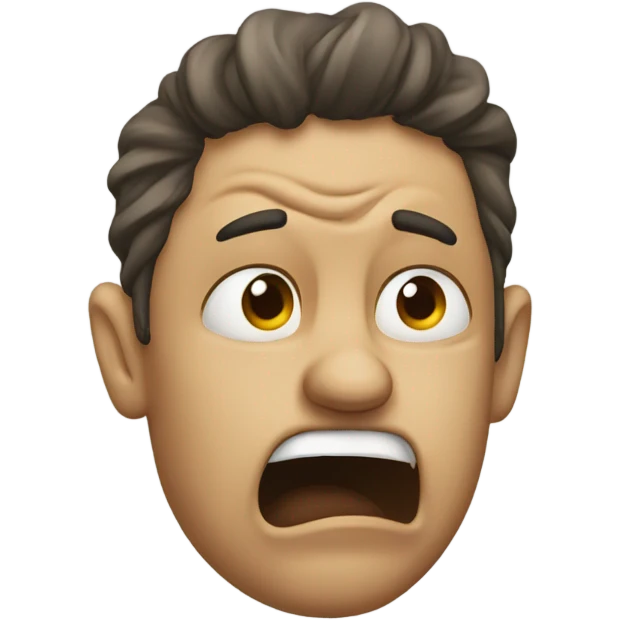 Spitting in disgust  emoji