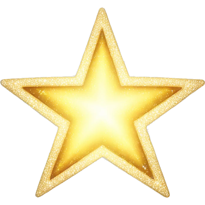 Super shiny star with light rays all around  emoji