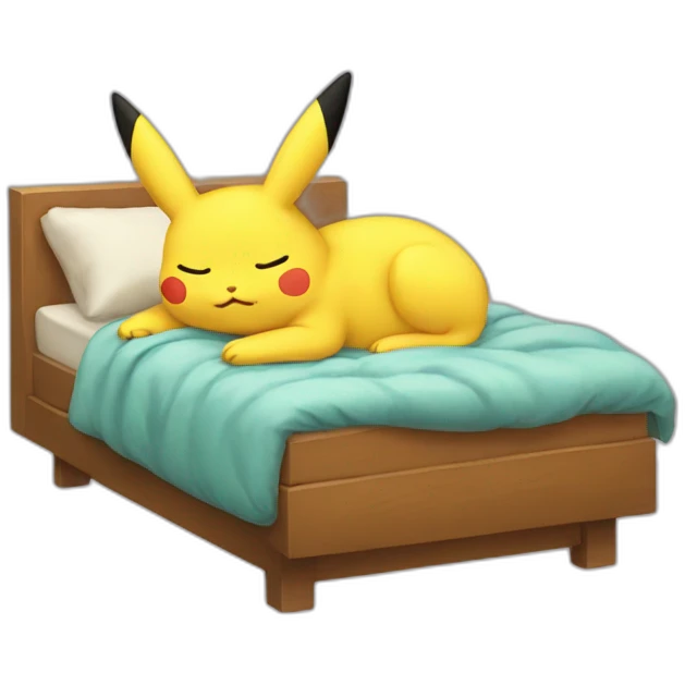 Sleeping pikacha emoji