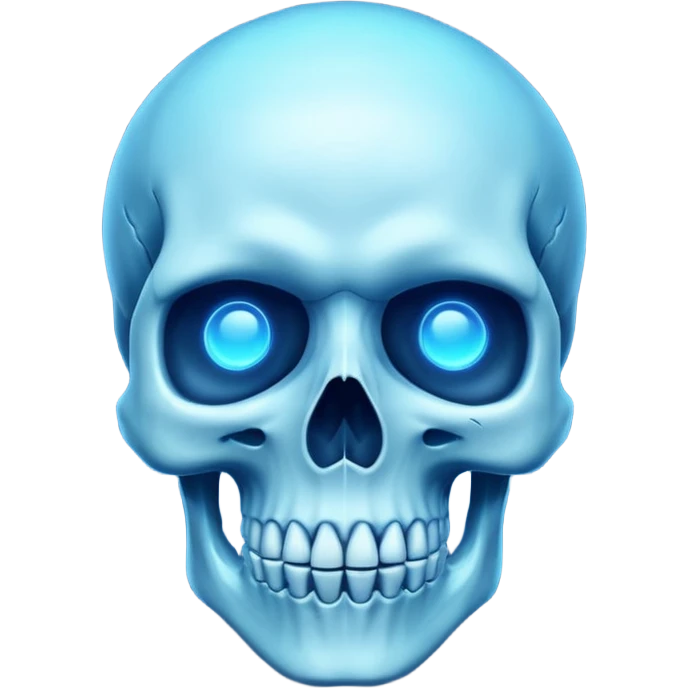 make me emoji for my linux start menu i want it blue and take the whole the image (i want it big ) i dont want is as a face i want it like skull or something cool emoji