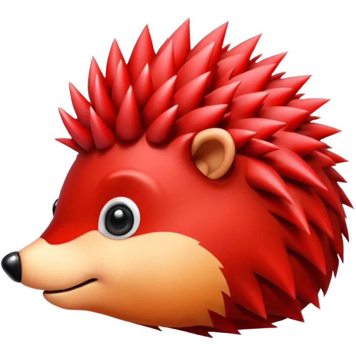  red hedgehog groom emoji
