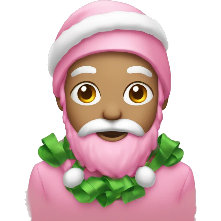 pink christmas emoji  emoji