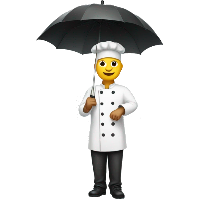 Chef with an umbrella  emoji