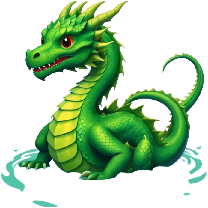 dragon in the waterrrrr emoji