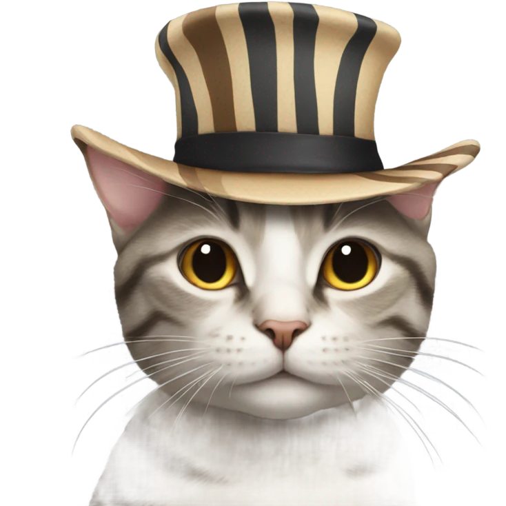 Cat in a hat emoji