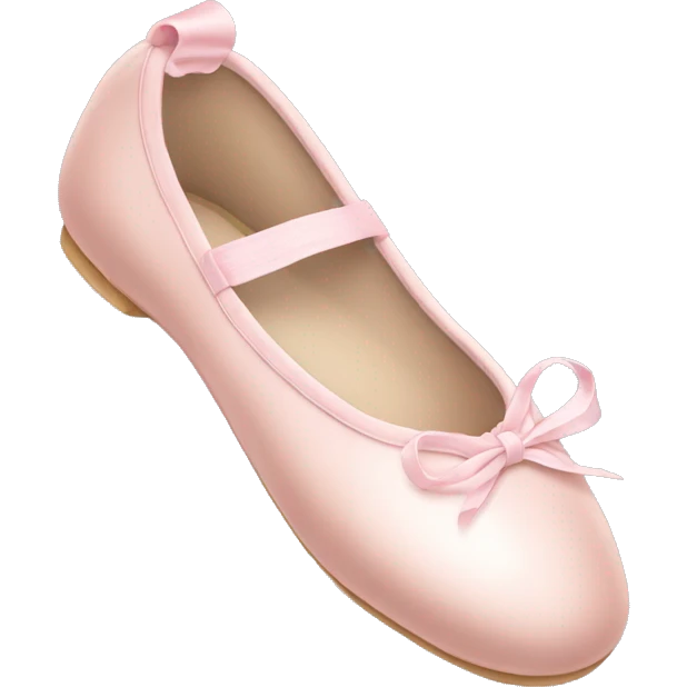 Pale pink ballet shoes emoji
