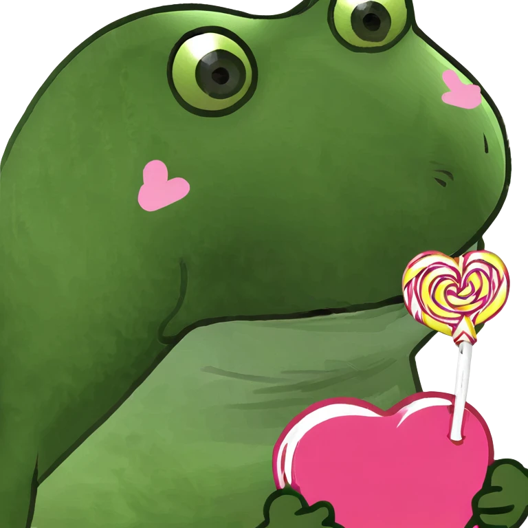 Pink heart lollipop emoji