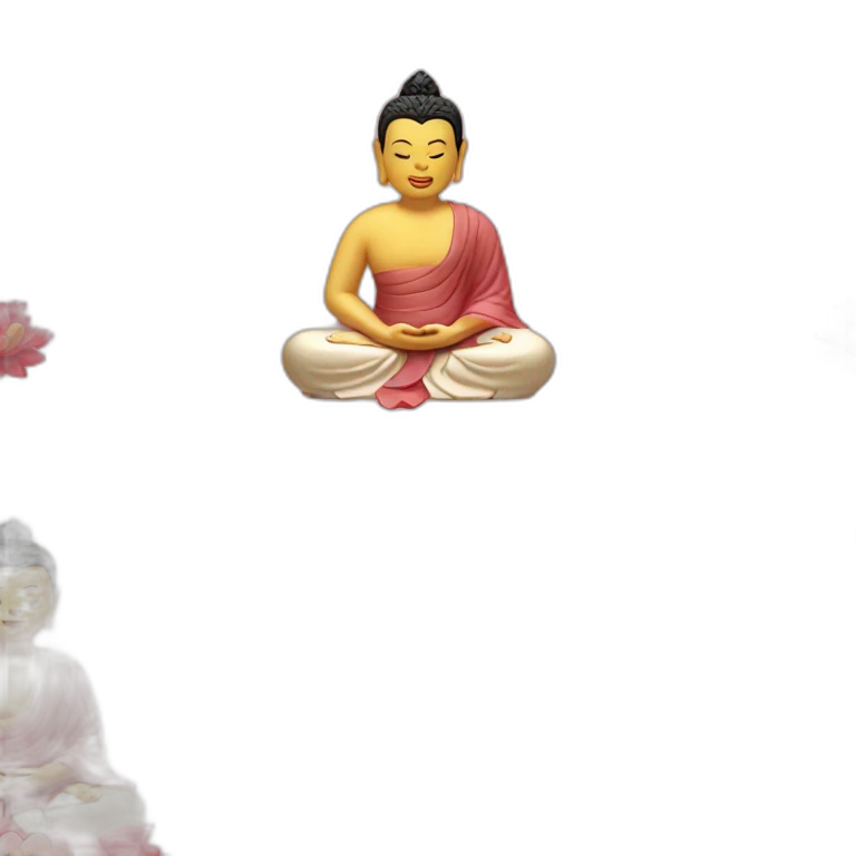 Buddha wear qi pao emoji