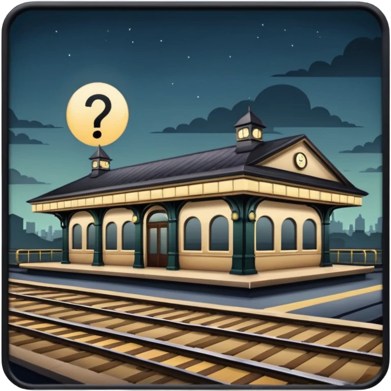 mistery train station emoji