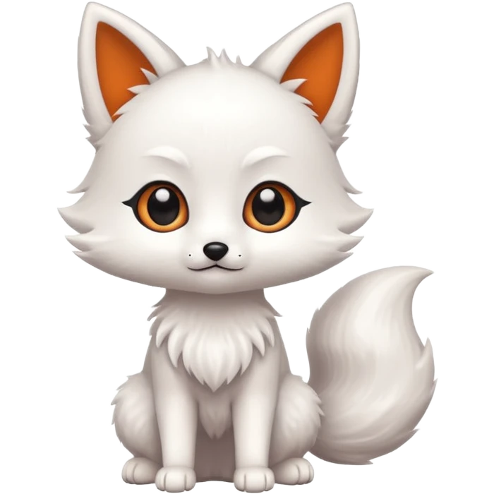 Cute chibi kitsune emoji