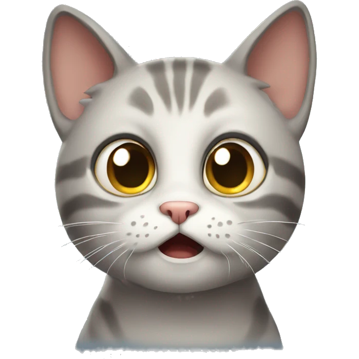Scared cat emoji