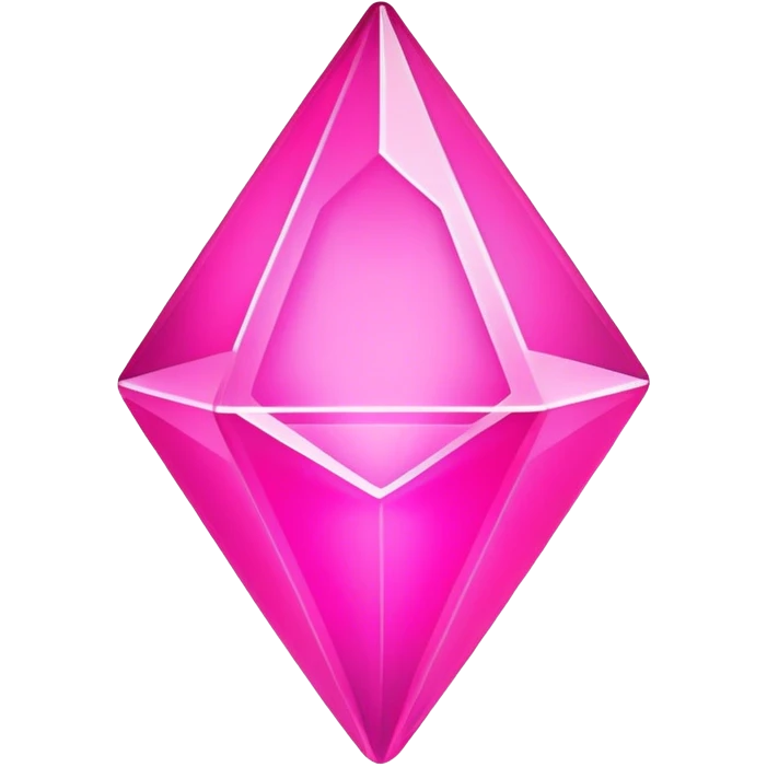 neon pink glowing plumbob emoji