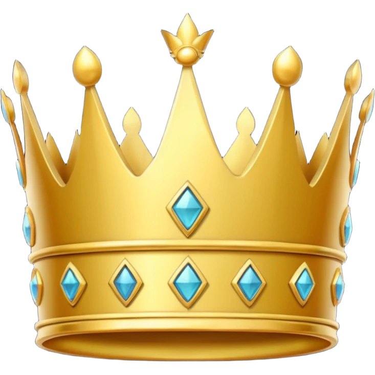 simple crown, no diamands emoji