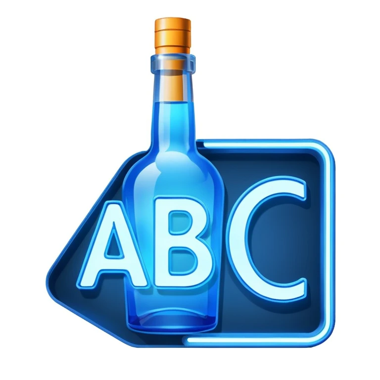 Sign says abc liquor emoji