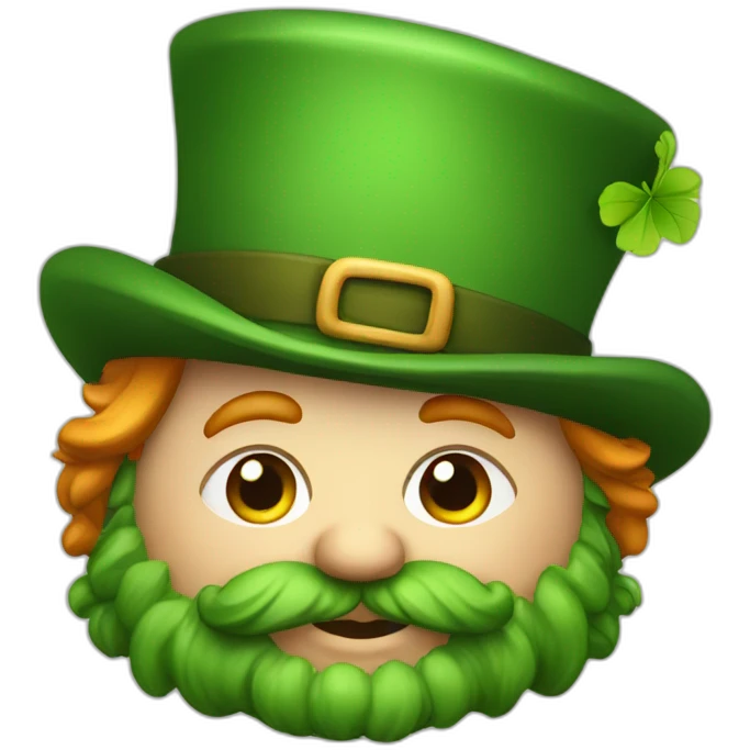 a fat leprechaun emoji