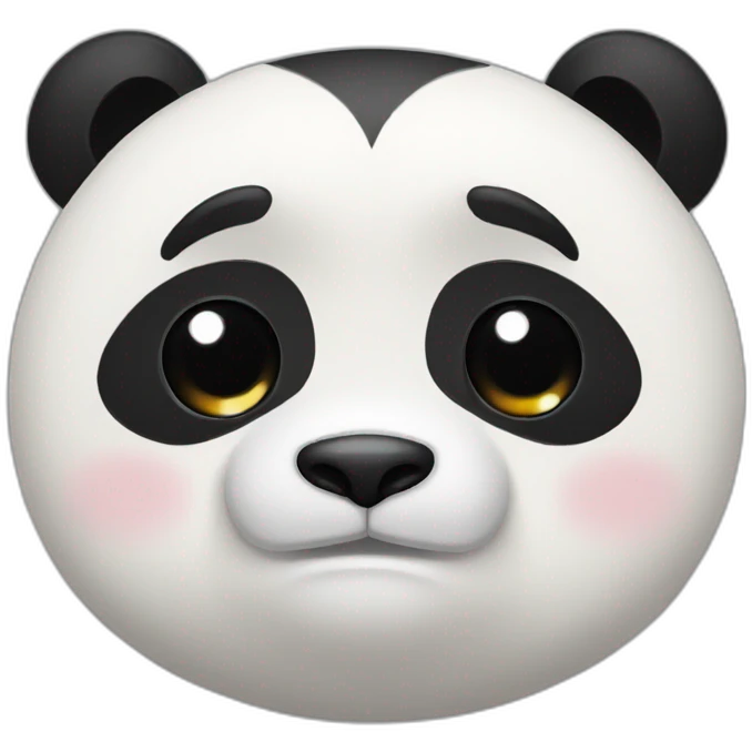 Crying panda emoji