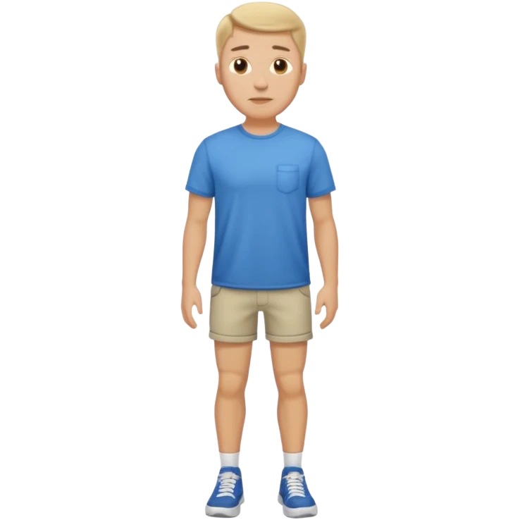 white man standing full body emoji