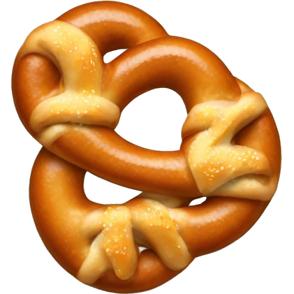 pretzel with cheese sauce emoji