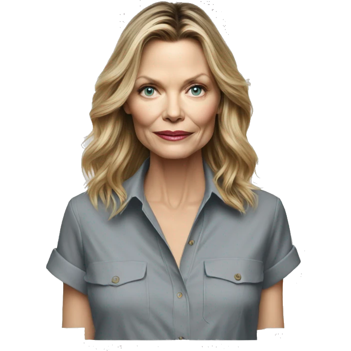 michelle pfeiffer wearing shirt emoji