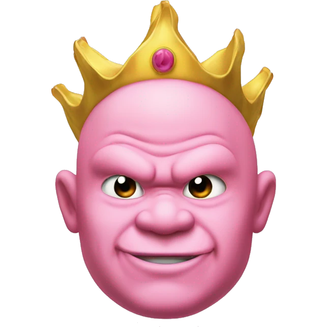 majin buu avec une couronne emoji