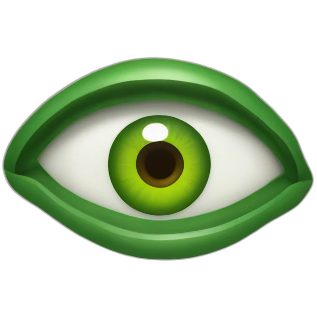 ojo verde emoji