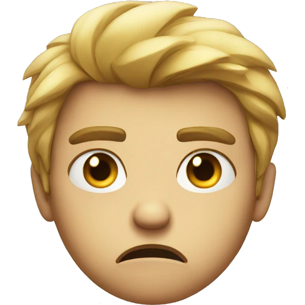Angry look with disappointment  emoji