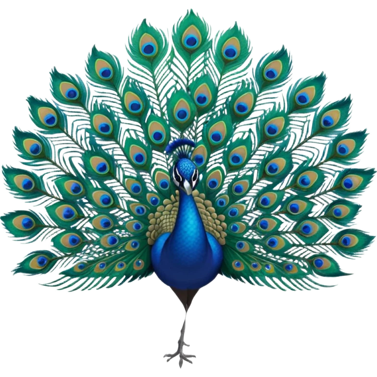 Peacock feather emoji