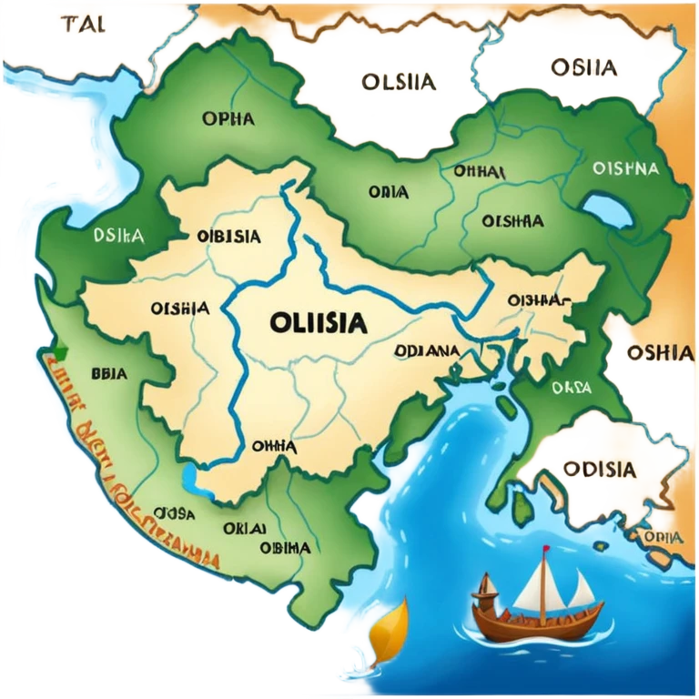 Odisha map emoji