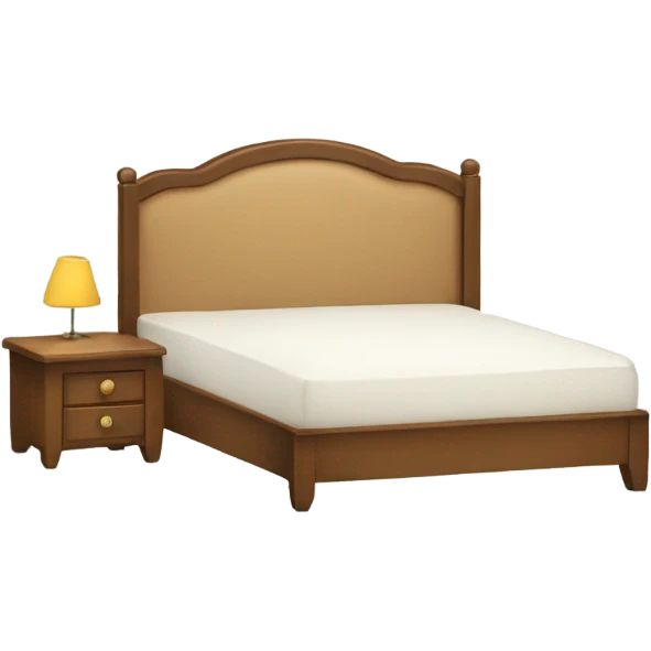 A bed with headboard  emoji