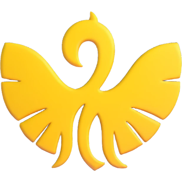 Wu-Tang Clan logo, 3D effect, yellow and black emoji