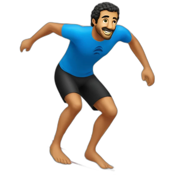 Abdelmajid tebboune surfing  emoji