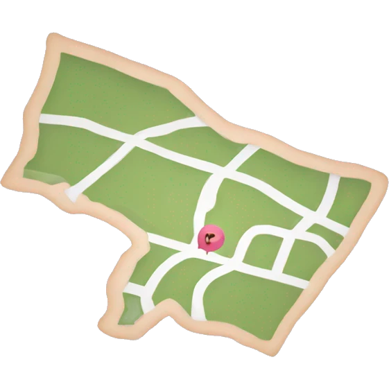 Light pink map  emoji