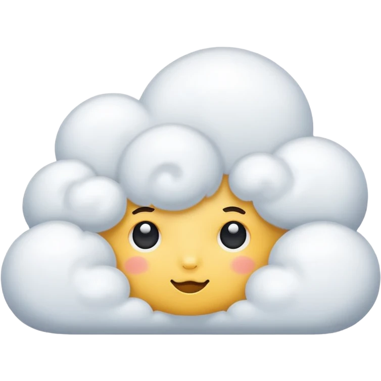 Nube pensando emoji