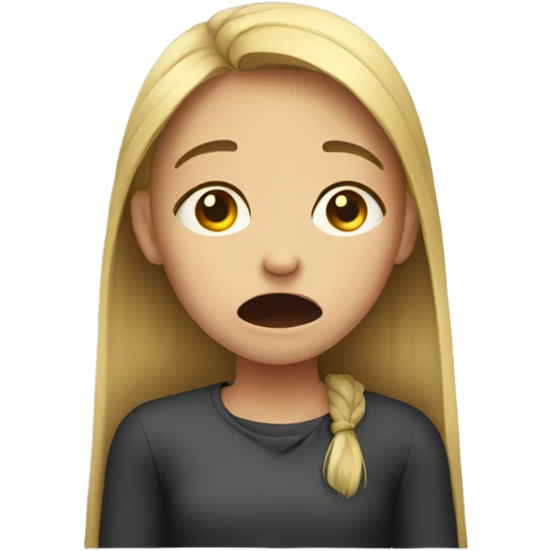 Girl crying  emoji
