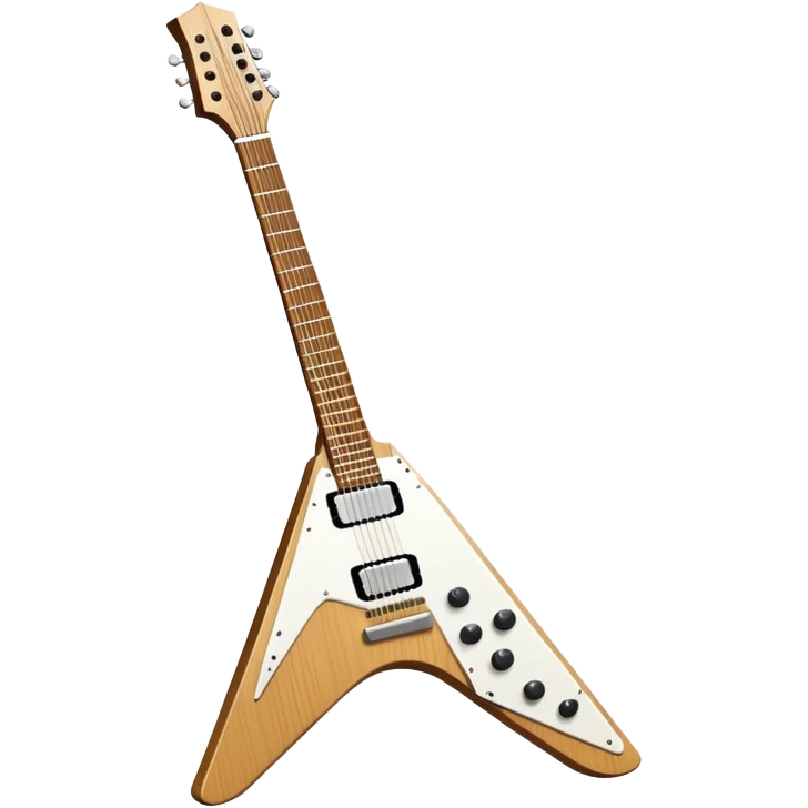 white flying v guitar emoji