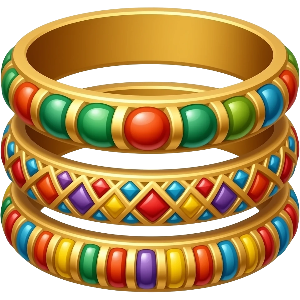 Colourful Bangles emoji