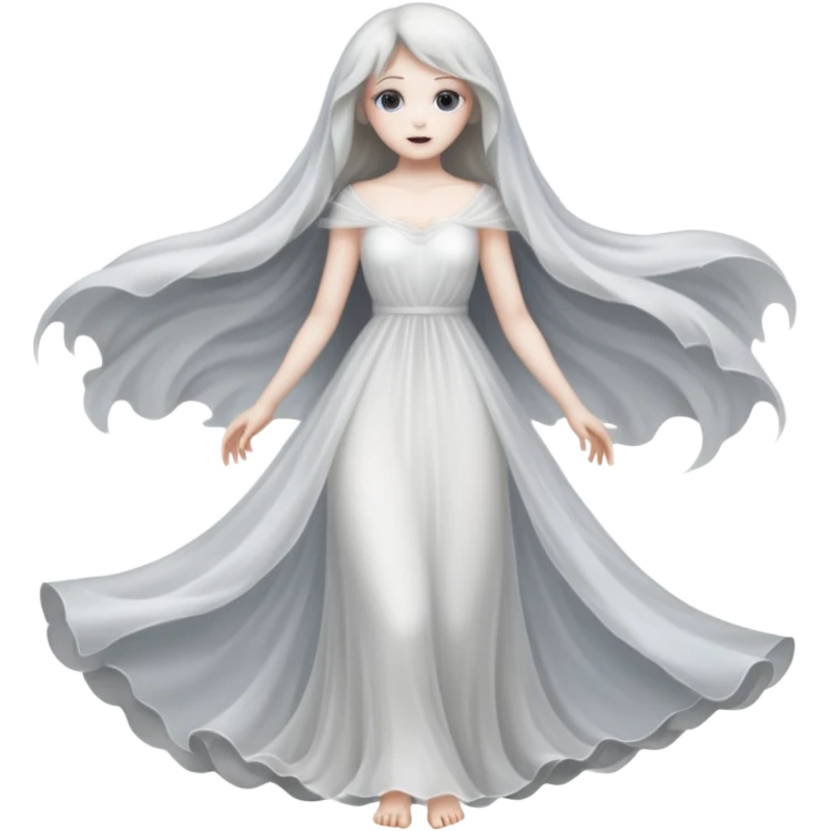 creepy ghost woman emoji