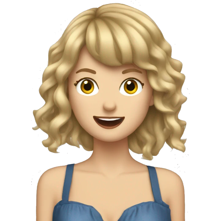 Taylor Swift singing emoji