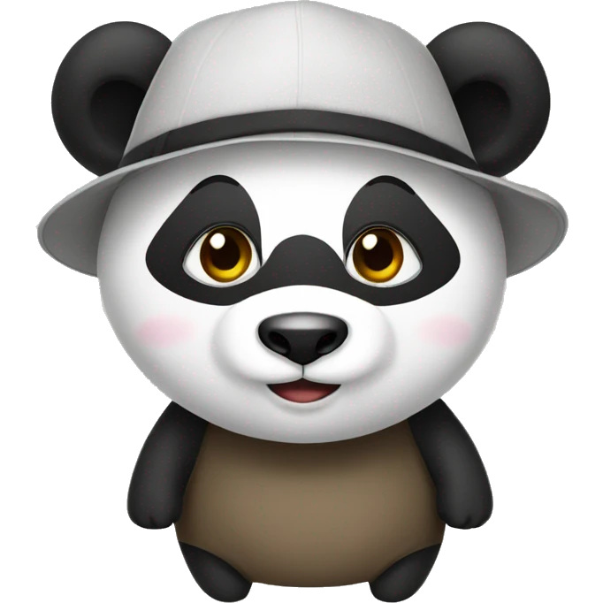 Asian go panda hat emoji