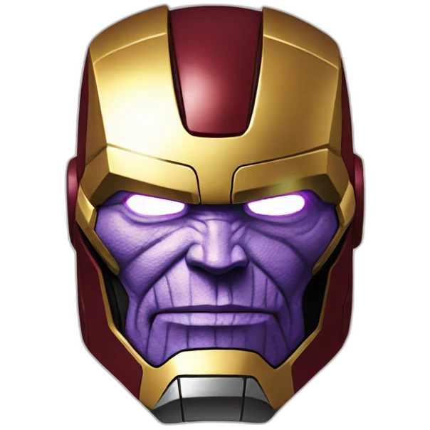 Thanos as iron man emoji
