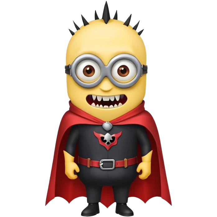 A scary minion vampire emoji