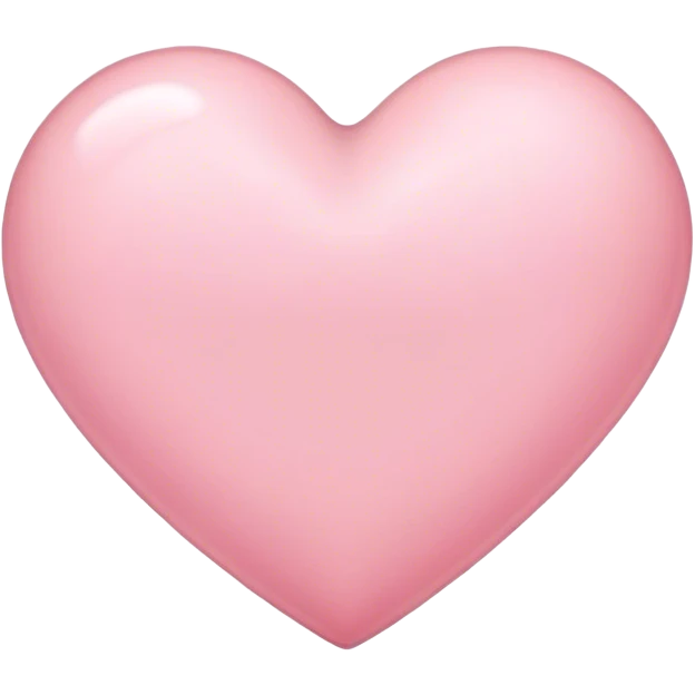 Light pink heart emoji