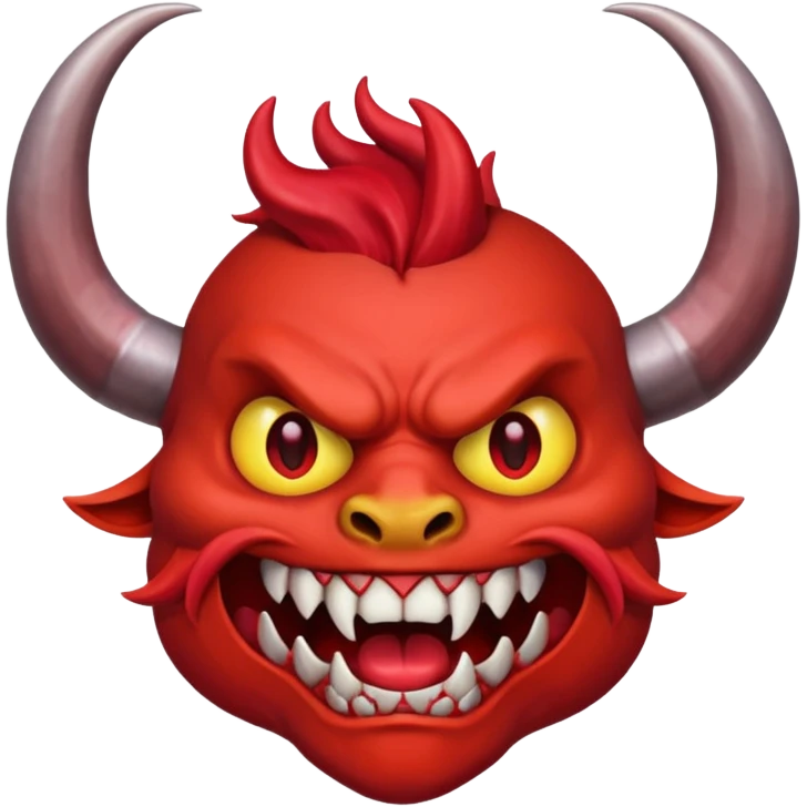 Red demon emoji
