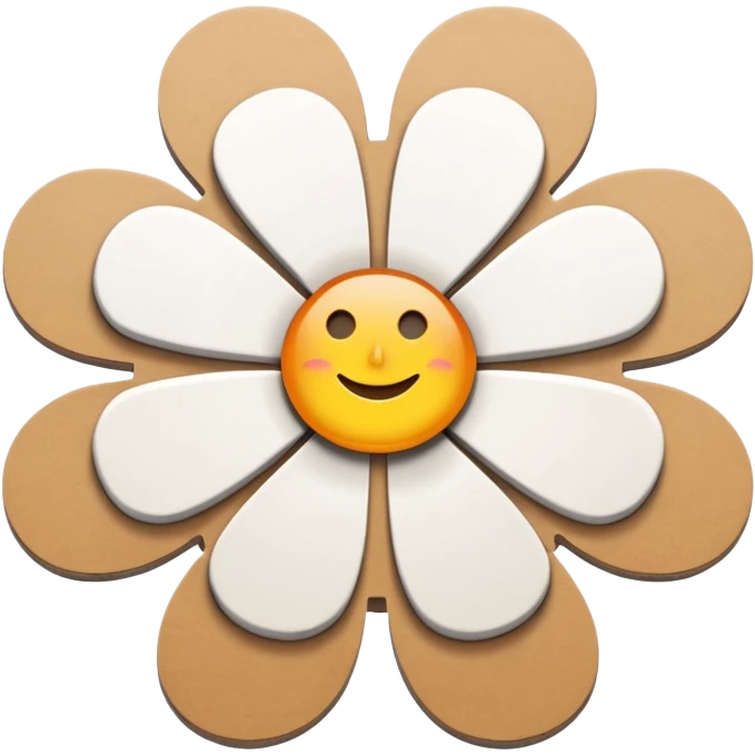 One piece of the puzzle + flower emoji