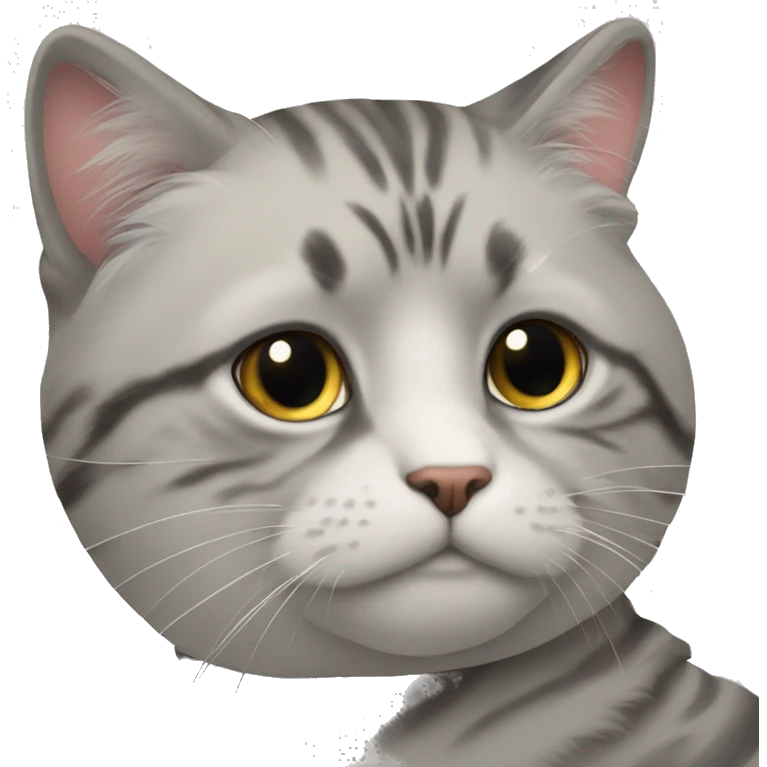 Черный кот злится  emoji