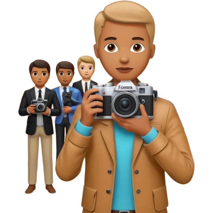 someone who's taking a photo in a room with with the wax figures of celebrities emoji