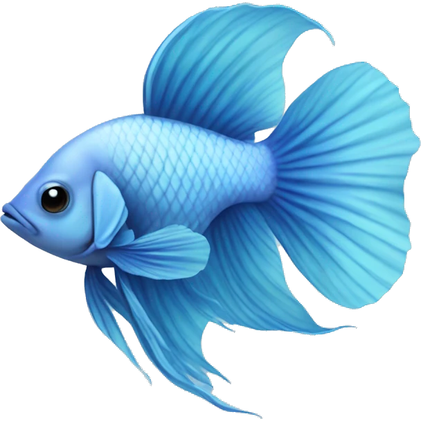 pastel blue beta fish emoji