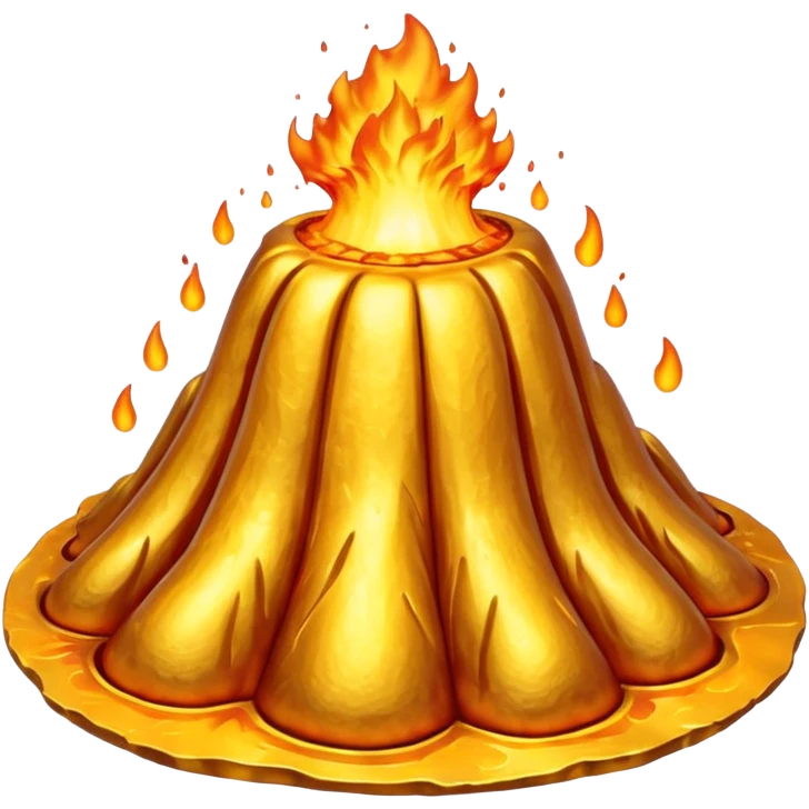 Gold Volcano emoji
